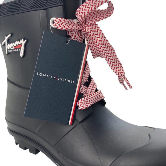 Tommy Hilfiger Rain Boots Tamar Women  Dark Blue 7M - Picture 7 of 11